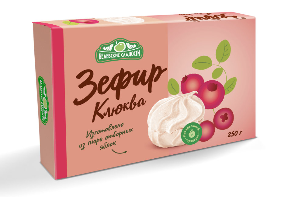 Зефир белевский "Клюква" 250г в Дальнегорске