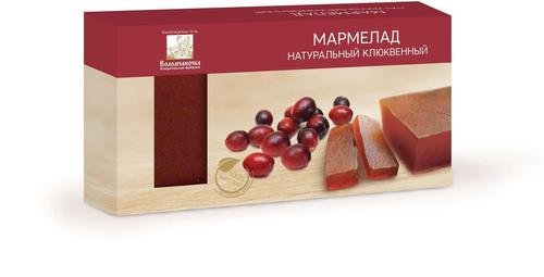  Мармелад пластовый 210г клюквенный в Дальнегорске