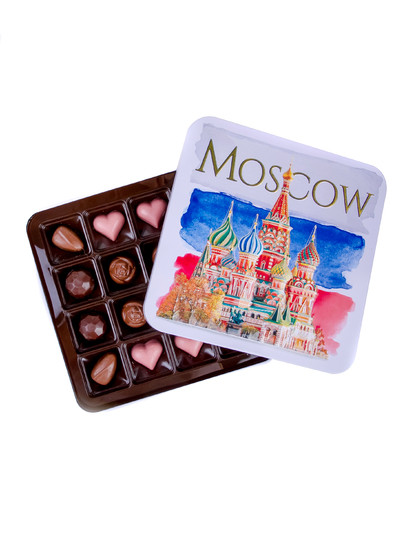  TM LORD Конфеты шоколадны MOSCOW(металлическая коробка)195г) в Дальнегорске
