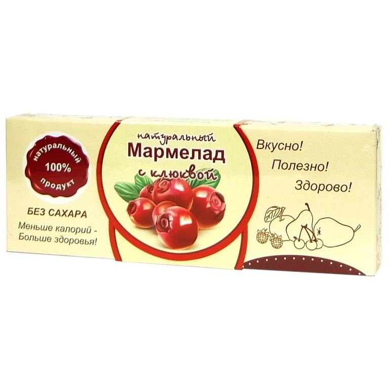  Мармелад натуральный "Клюква" 140г в Дальнегорске